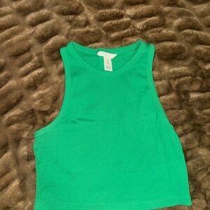 H&M Teal Ribbed Tank Top